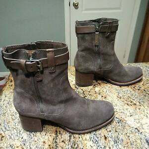 Trask Womens Madison Brown Suede Ankle Boots Size 8.5 36-1137